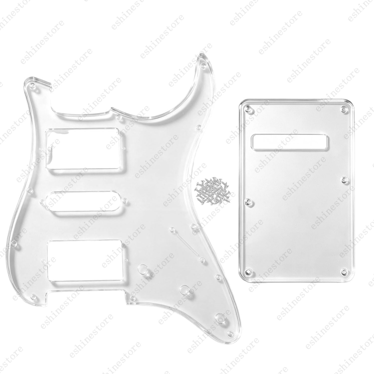Guitar HSH 3Ply Pickguard & Back Plate Multi Colors For USA MIM FENDER Strat