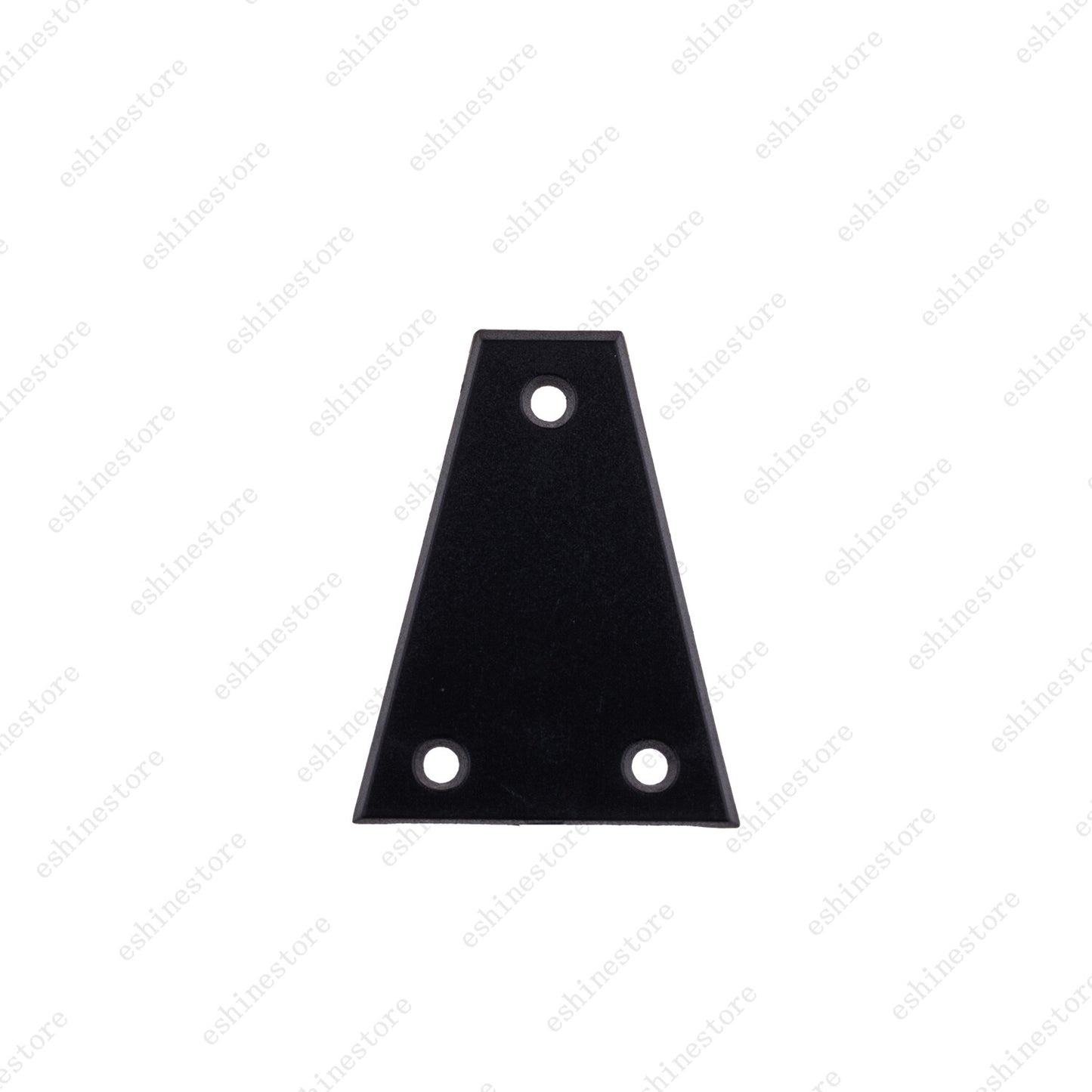 3 Holes Triangle Plastic Guitar Truss Rod Cover Plate in Black with Screws