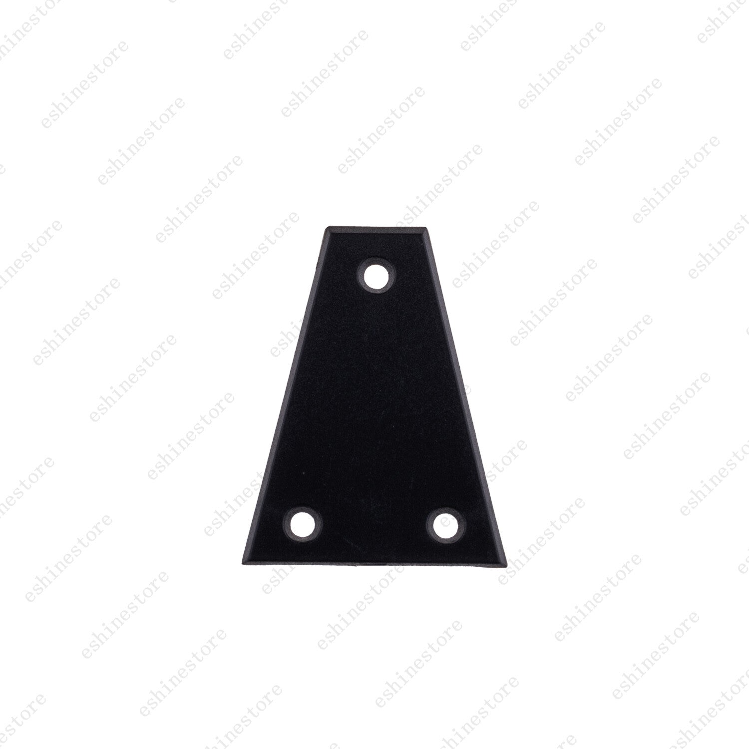 3 Holes Triangle Plastic Guitar Truss Rod Cover Plate in Black with Screws