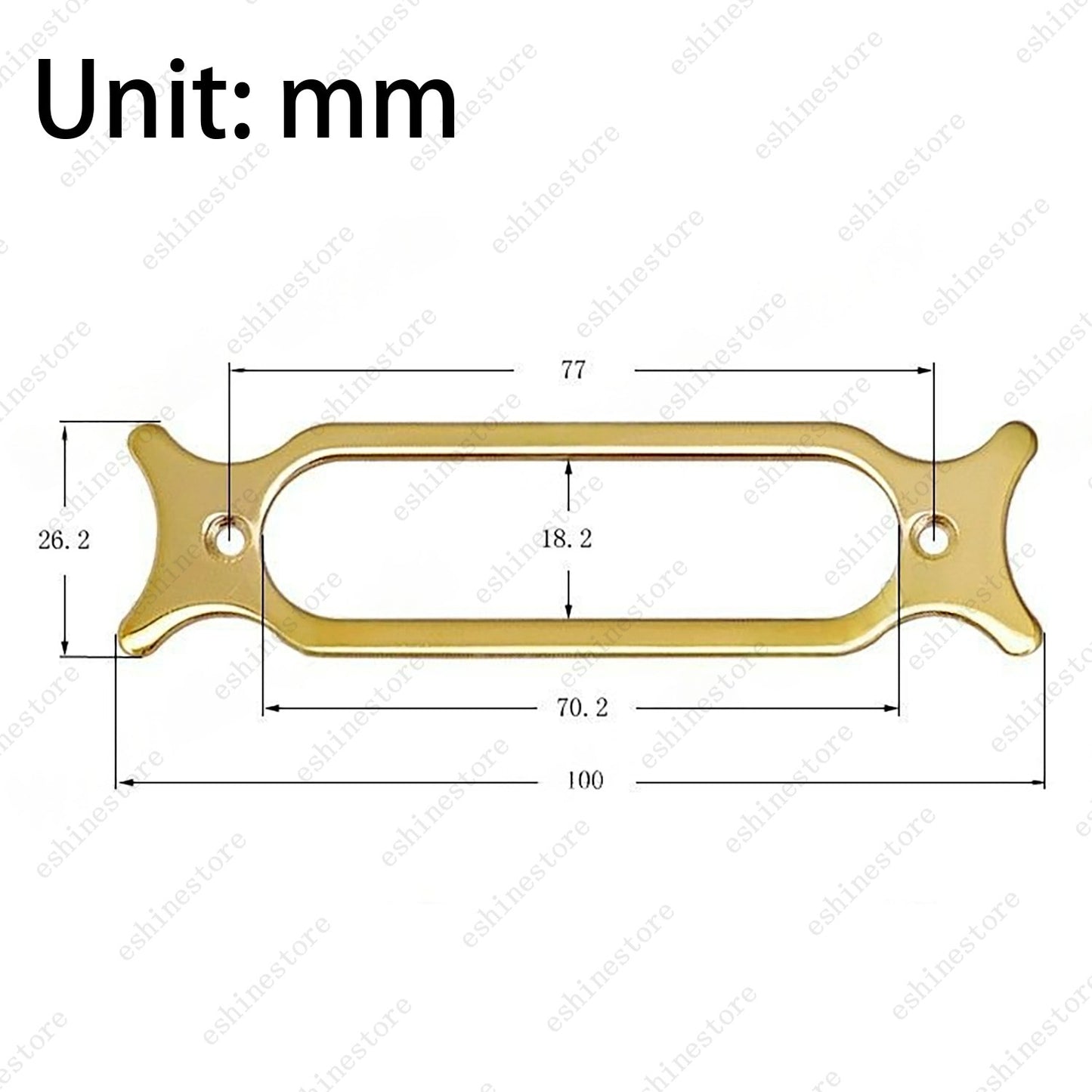 Electric Guitar Single Coil Pickup Plates Holder Bracket Mounting Ring