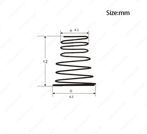 10 Pcs 12x4.5-6.5 Single Coil Pickup Mounting Springs For Fender SQ Strat Tele