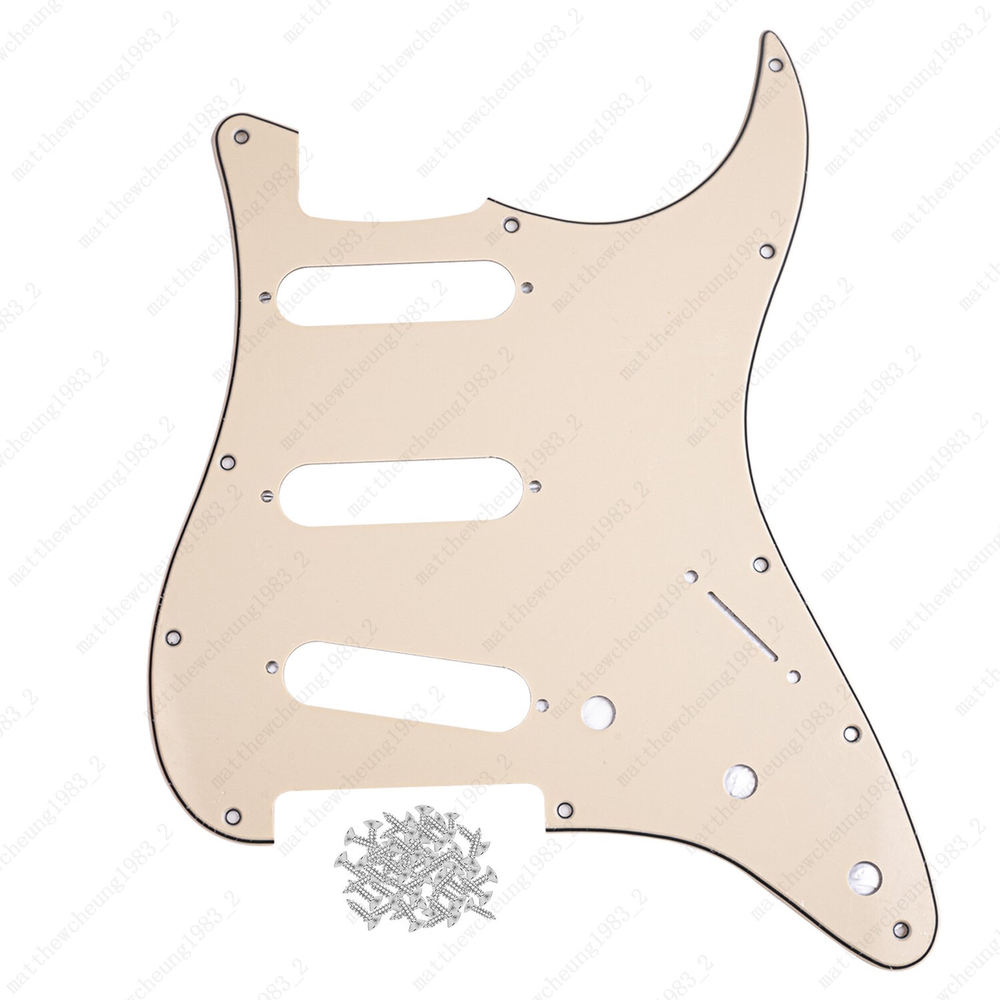 SSS Style11 Hole Pickguard Pickups with Screws for USA MIM Standard Fender Start