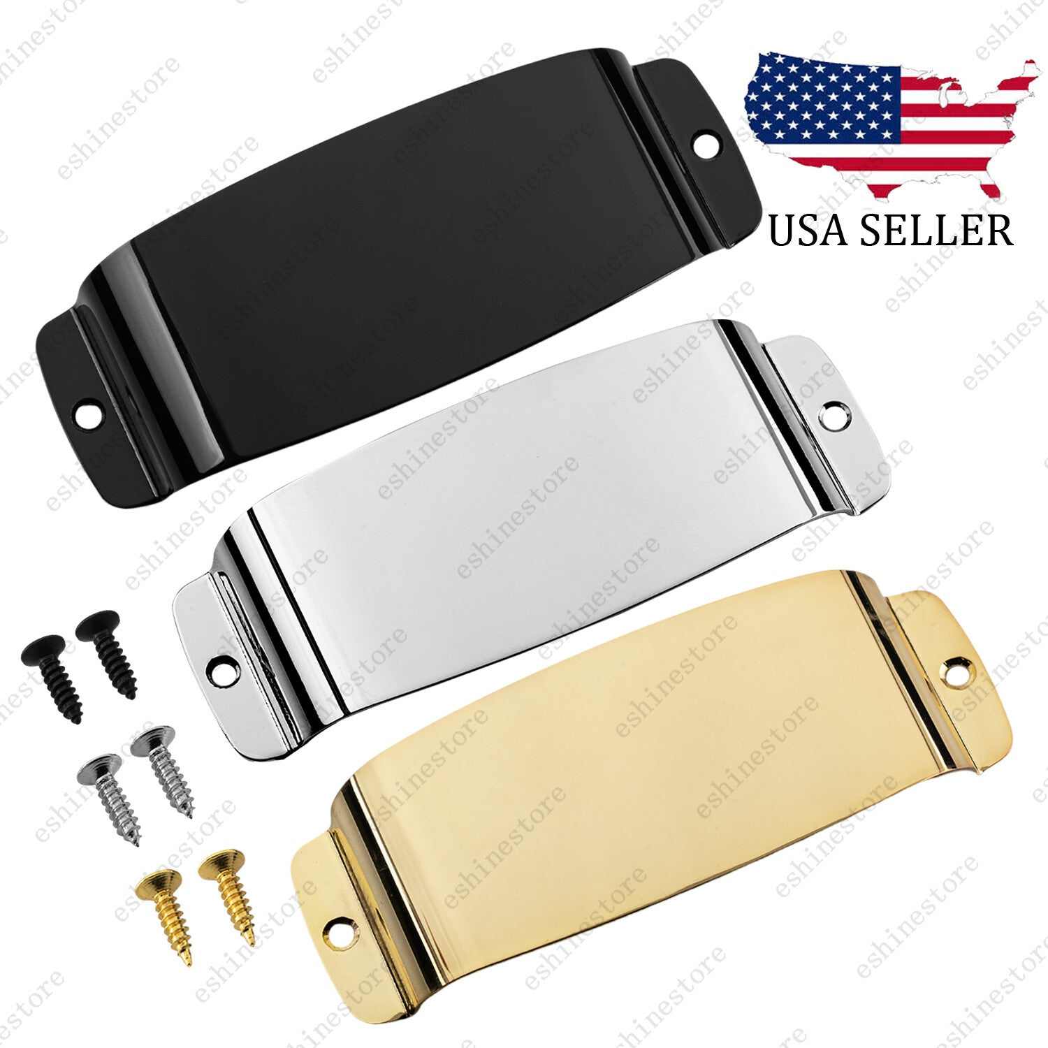 Guitar Pickup Cover Bass Protective Cover With Mounting Screws for Jazz Bass