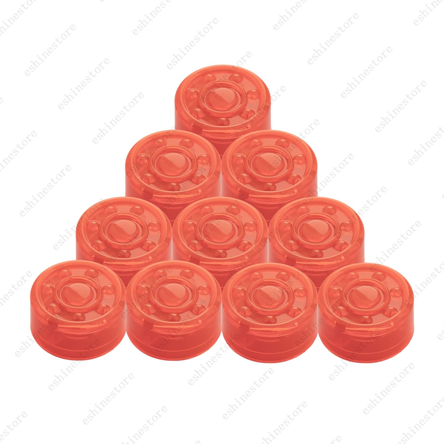 10pcs Guitar Effect Pedal Footswitch Toppers Foot Nail Cap Protection - 6Colors