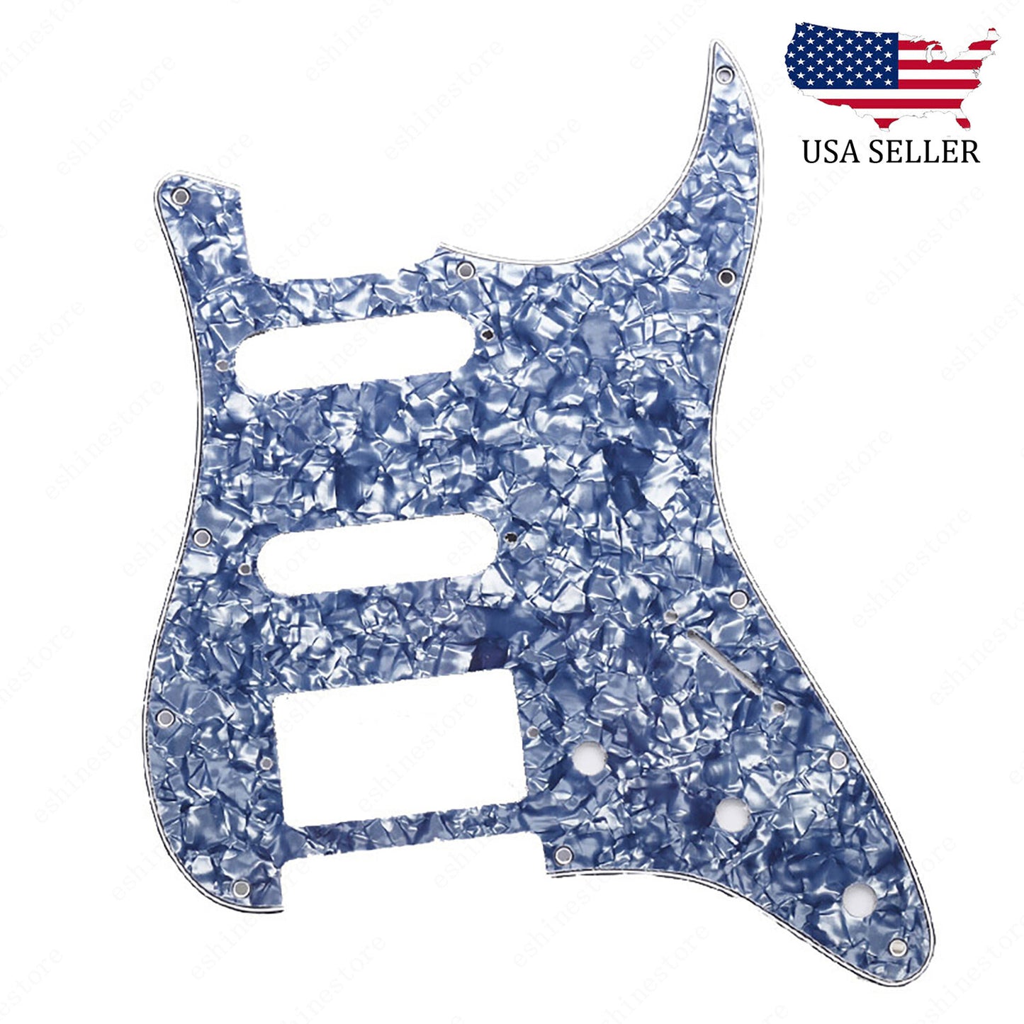 11 Holes SSH Strat Style Pickguard For Stratocaster Various Colors US Ship