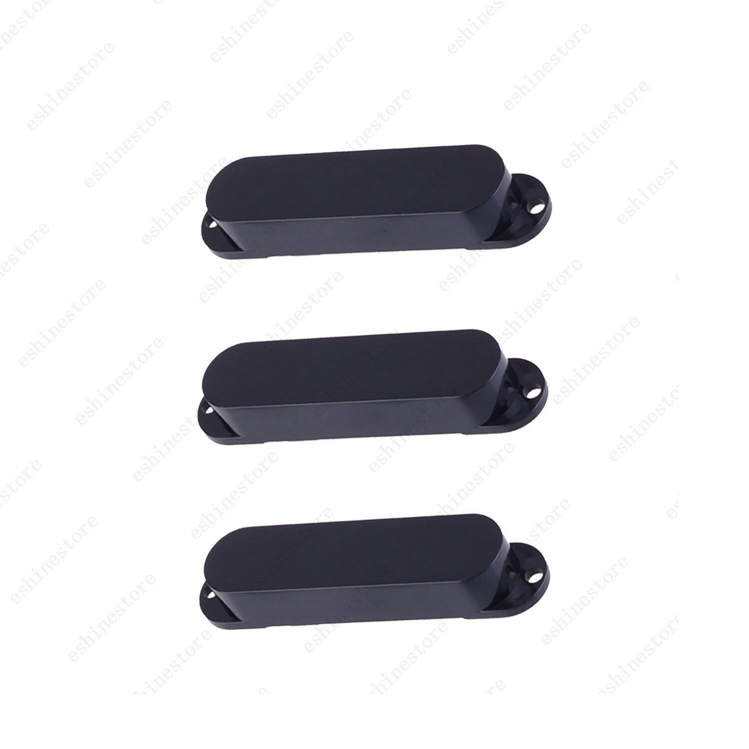3 Pcs Plastic No Hole SSS Single Coil Pickup Covers For Fender SQ Strat 12 Color