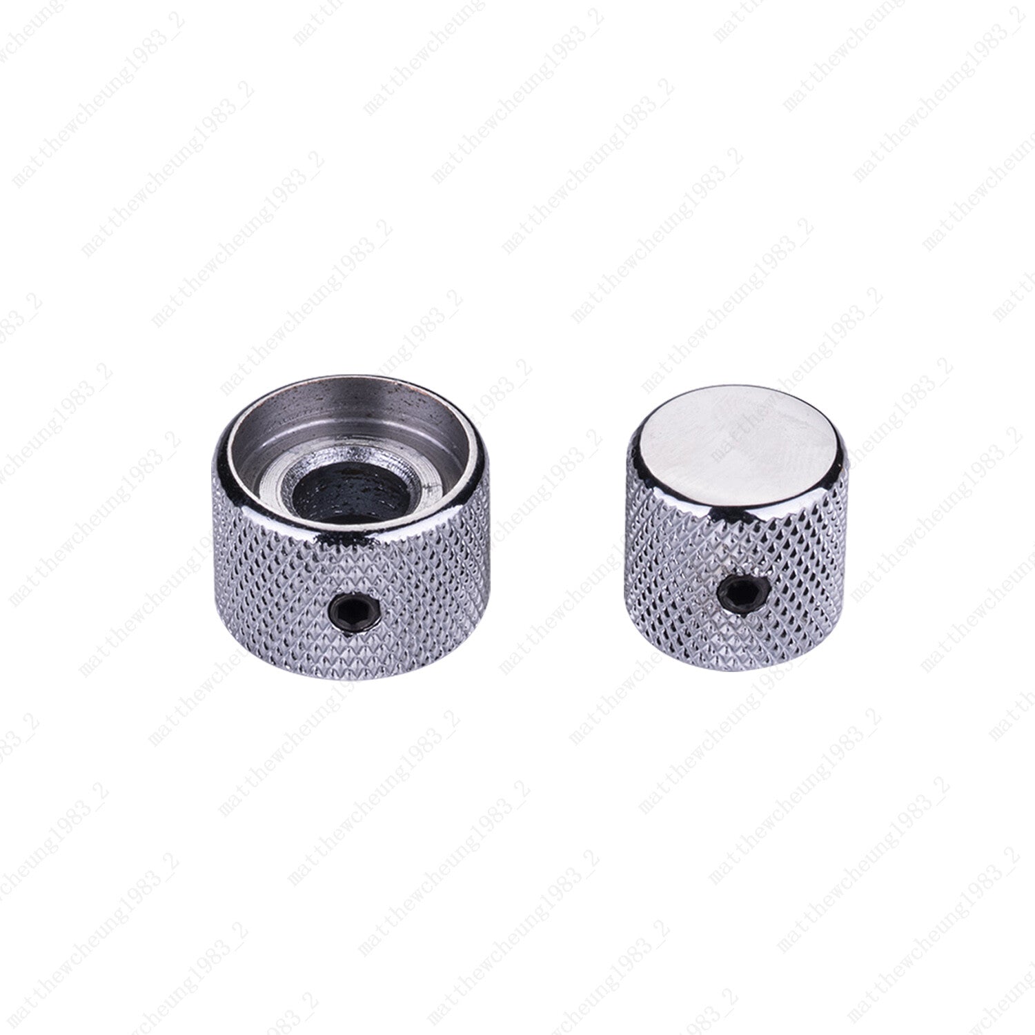 3Pcs Metal Dual Concentric Stacked Control Knobs for Electric Bass Guitars