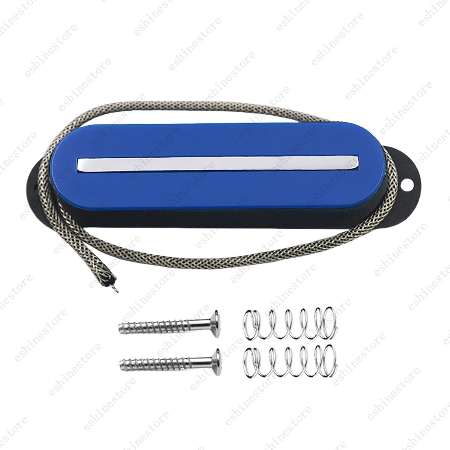 Single Coil Ceramic Metal Braided wire Single Blade Guitar Pickup For Strat
