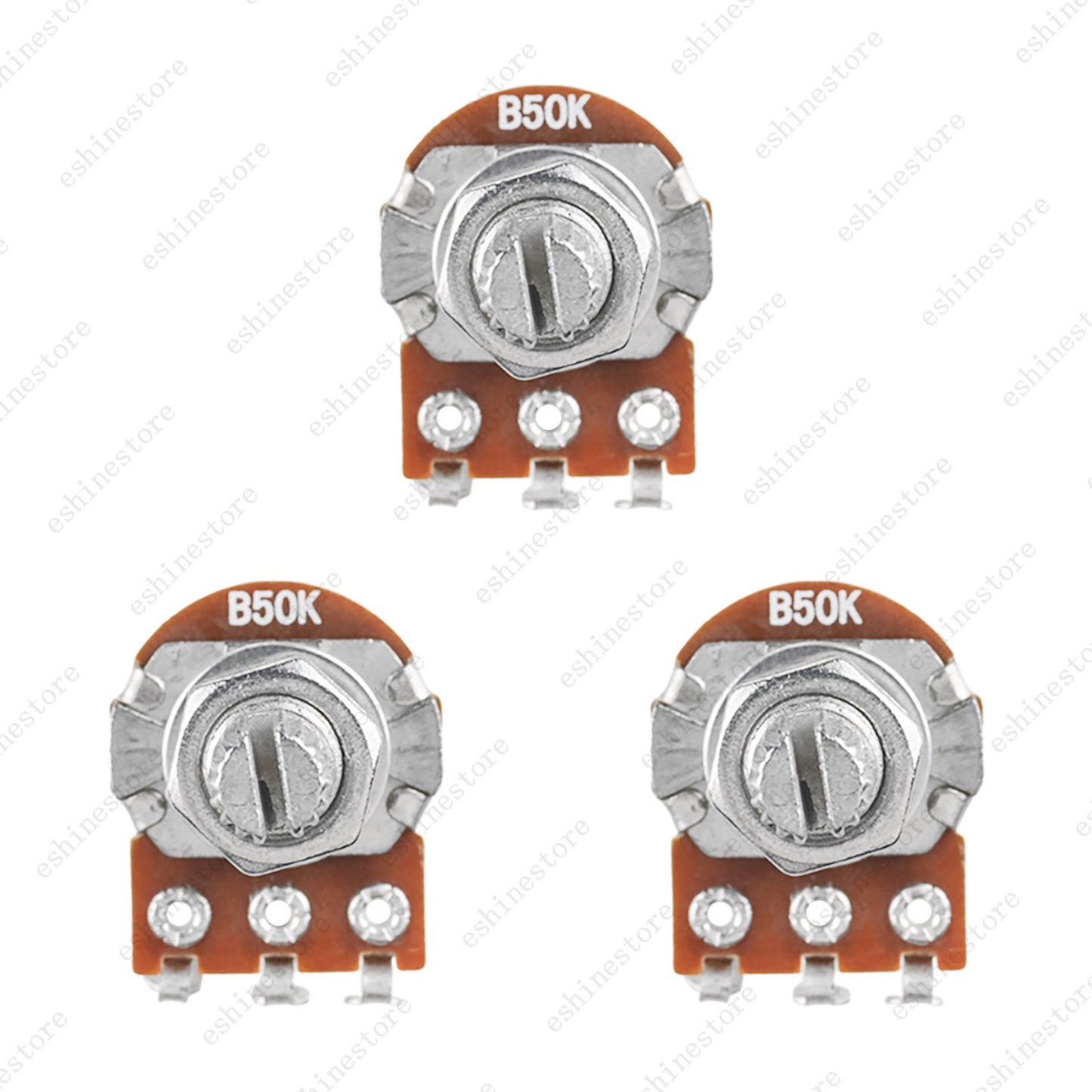 1/3/5/10X Mini Potentiometer 18mm A/B 25K/50K Volume Tone Pot For Active Pickup