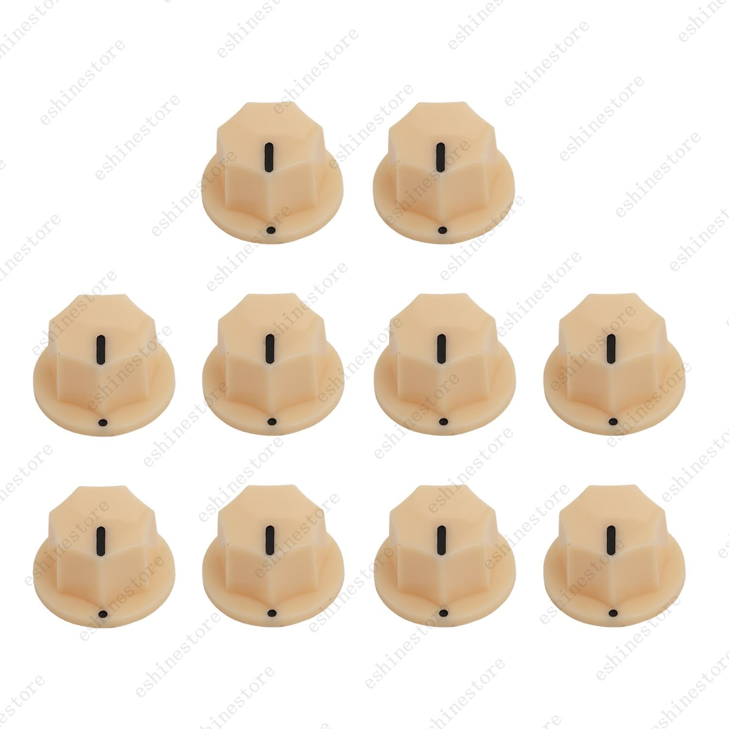 1/5/10Pcs Guitar Knobs Volume Tone Control Knobs for Jazz Bass , 2 Sizes 4 Style