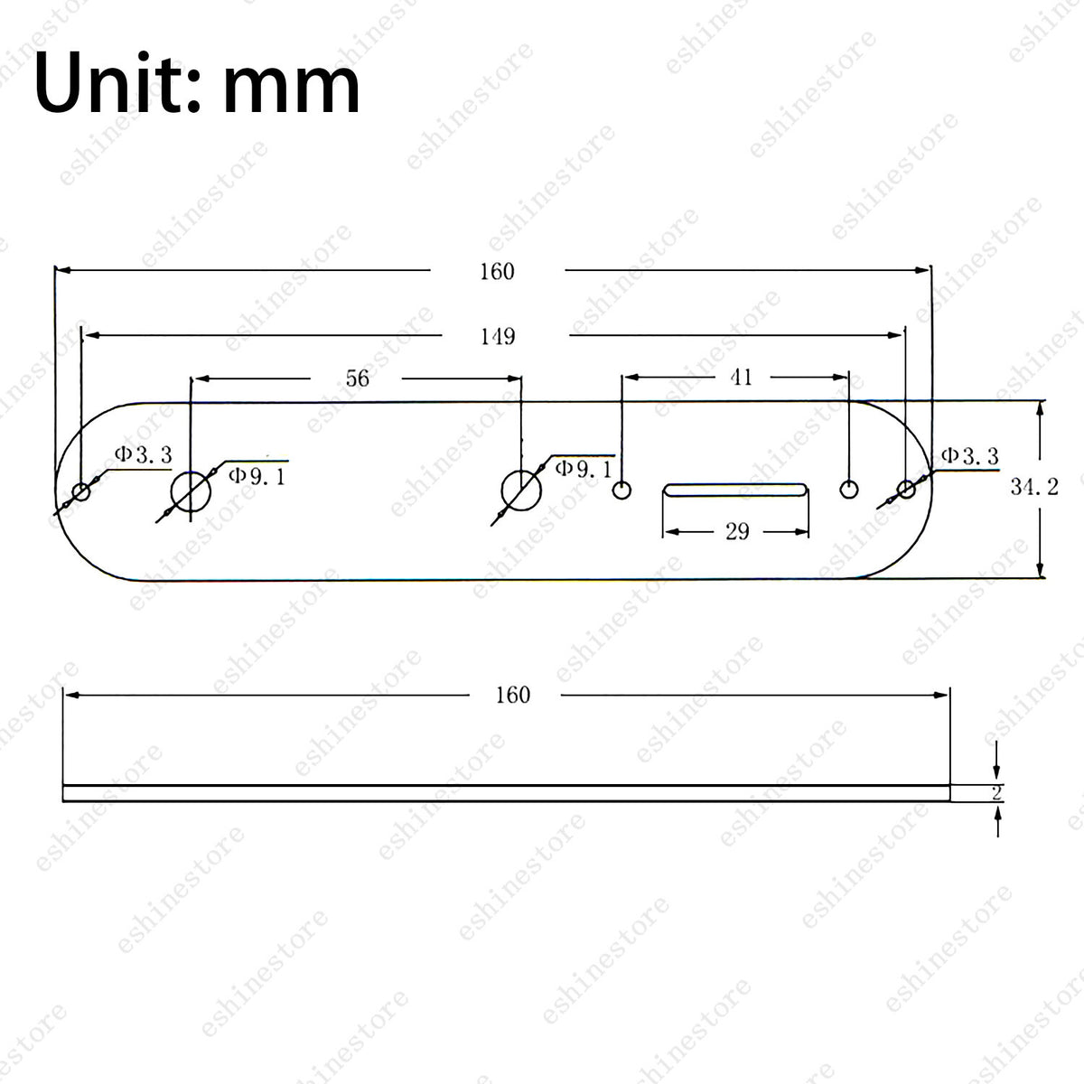 Loaded Guitar Bridge Control Plate System 250K pot for Telecaster Tele TL