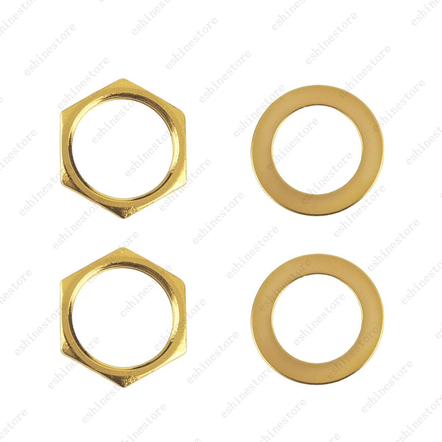 1/2/4pcs M12x1.0 Threaded Nut & Washer for Guitar 3-Way Guitar Toggle Switch