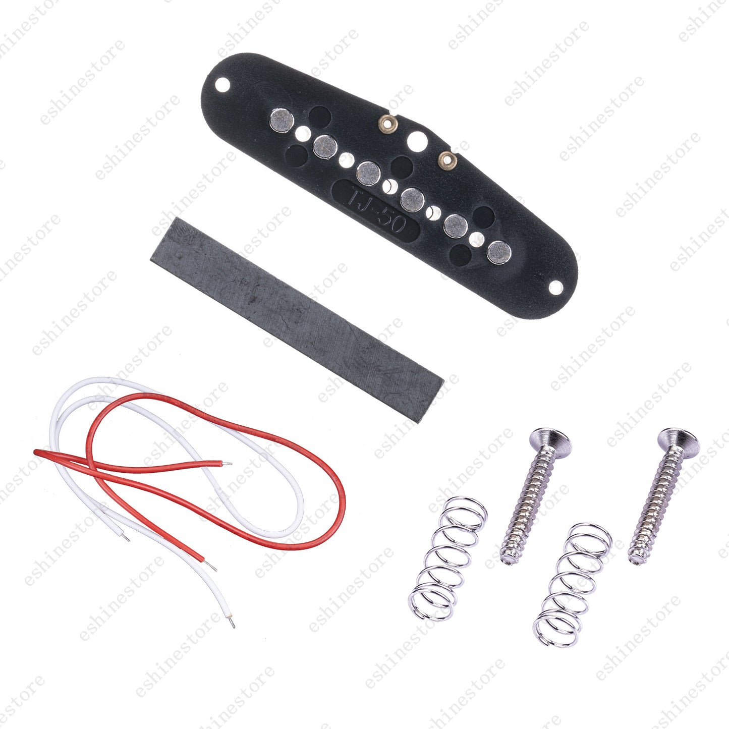 Mulit Color 48/50/52MM Electric Guitar Single Coil Pickup Slug Cover Bobbins Kit