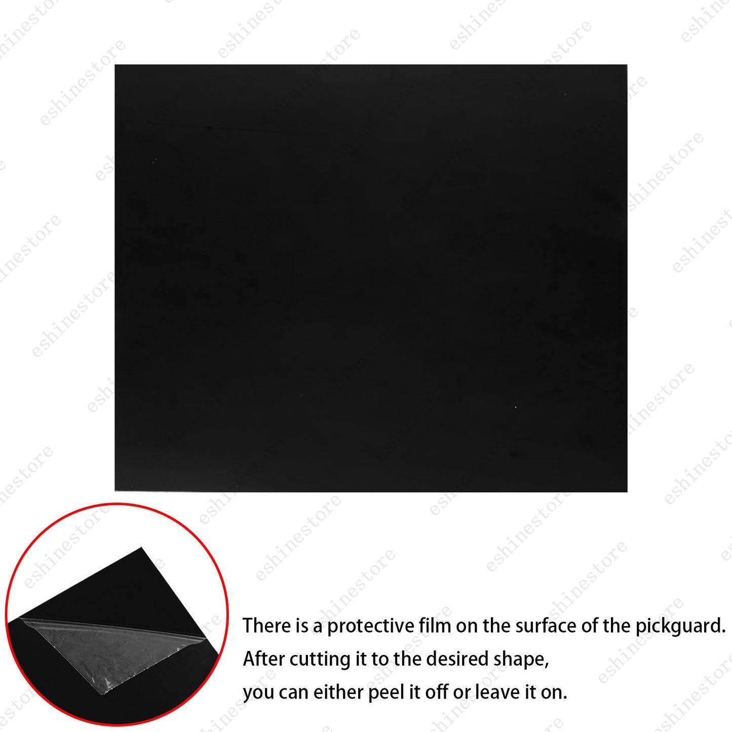 200x170mm Acoustic Guitar Pickguard Blank DIY Sheet Scratch Plate Self-Adhesive