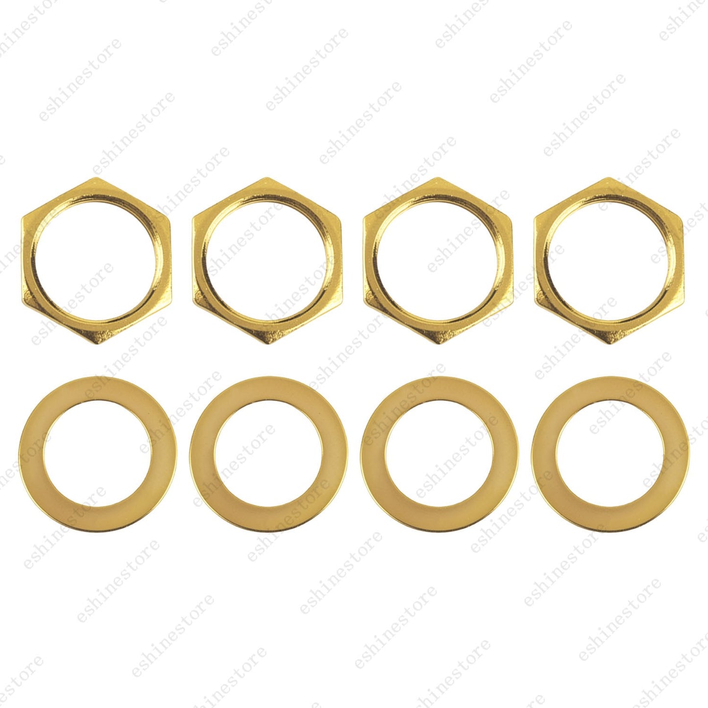 1/2/4pcs M12x1.0 Threaded Nut & Washer for Guitar 3-Way Guitar Toggle Switch