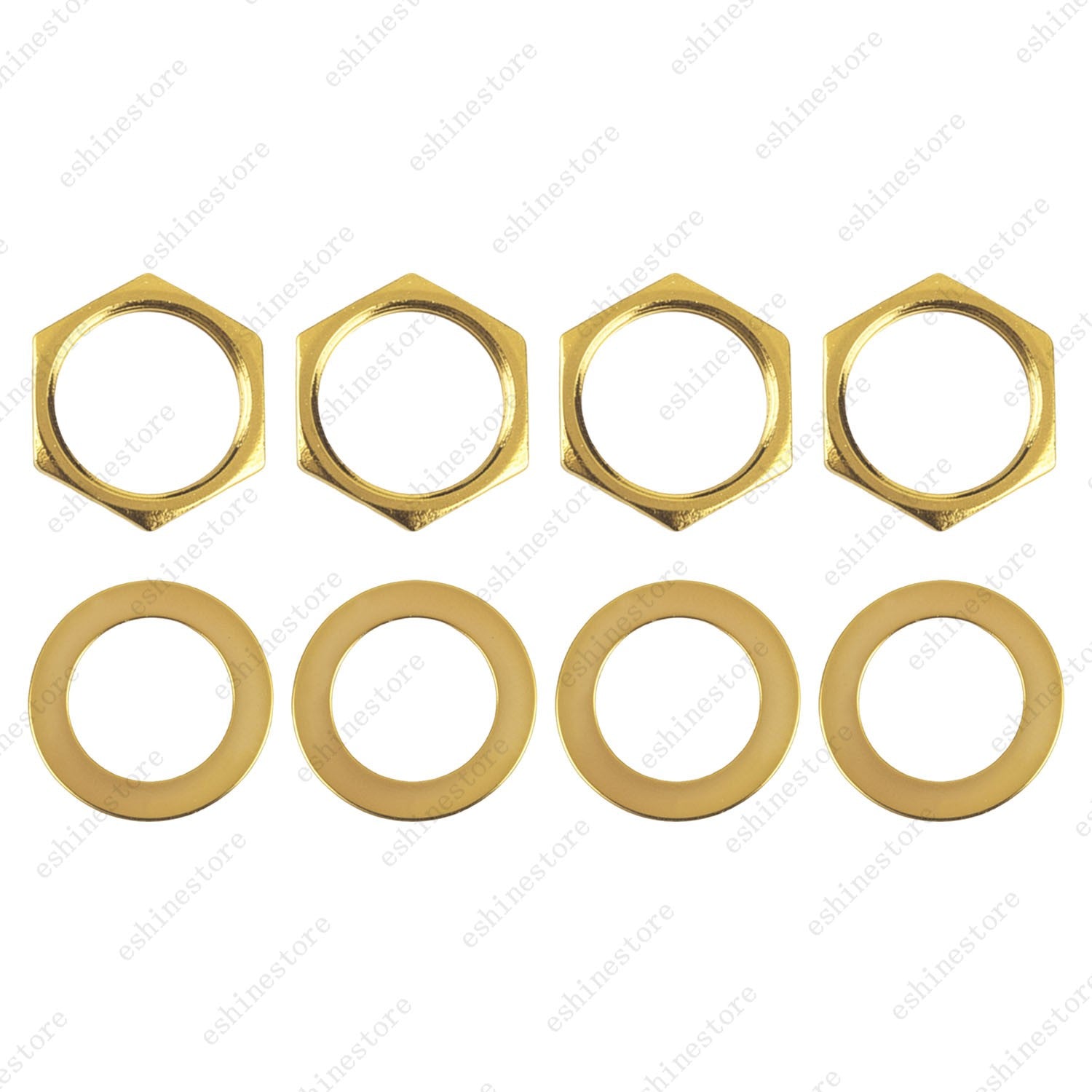 1/2/4pcs M12x1.0 Threaded Nut & Washer for Guitar 3-Way Guitar Toggle Switch