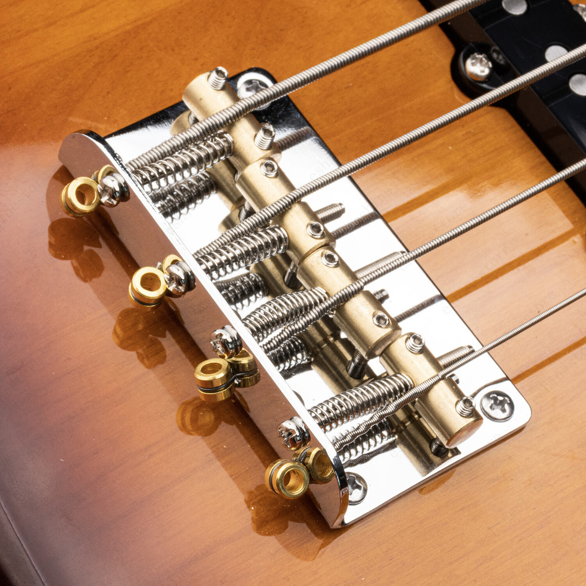 4 String Electric Bass Bridge Brass Saddle For Jazz/Precision Bass Guitar