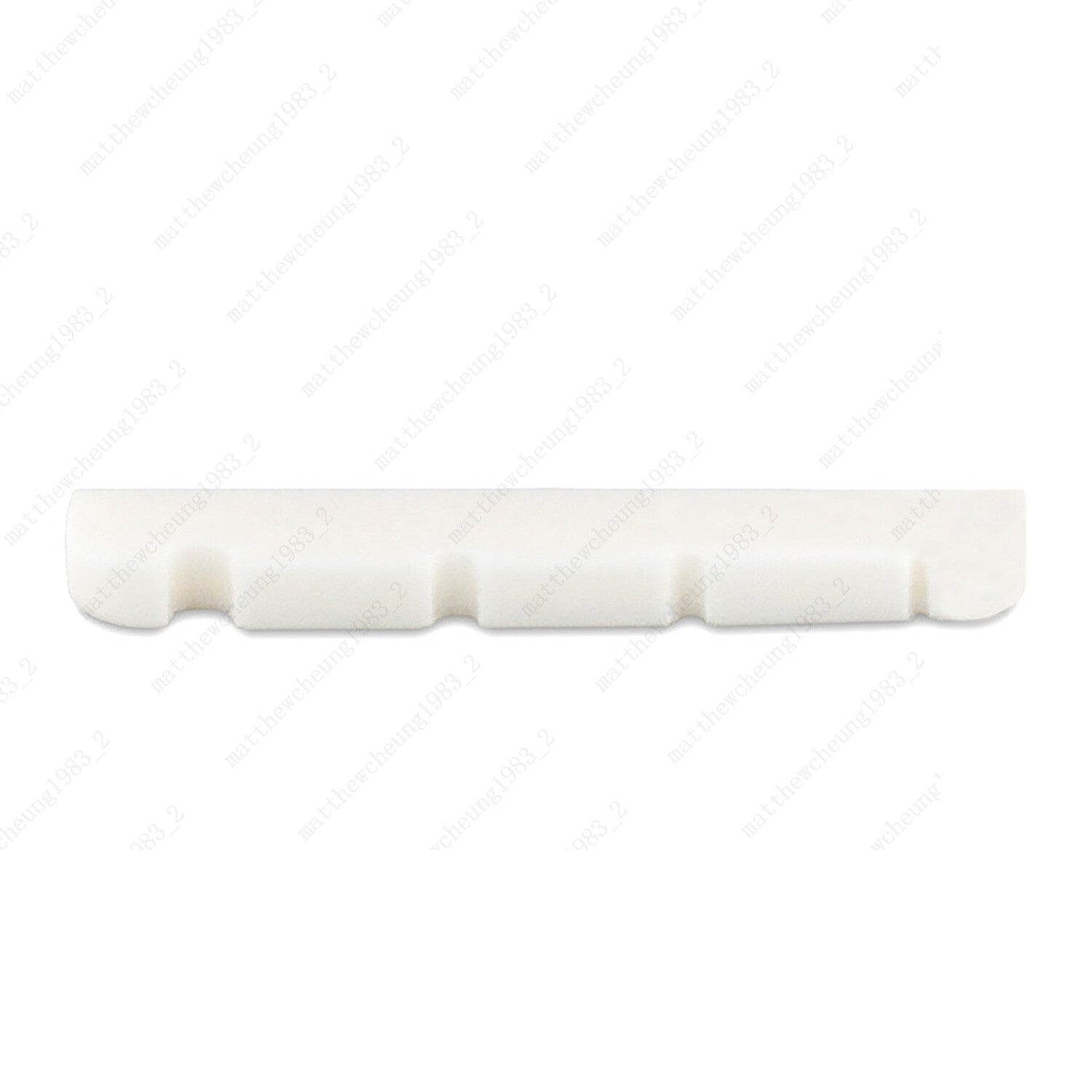 2x 1.65" / 42mm Bass Slotted Flat Bottom Bone Nut 4 String For MUSTANG P Bass