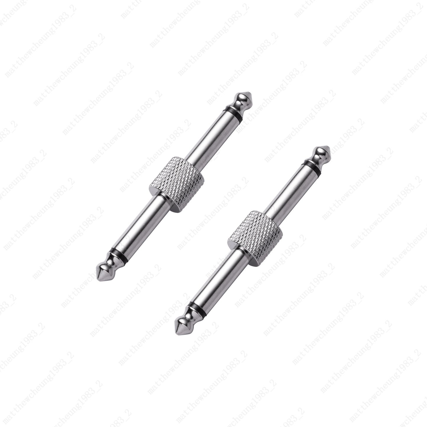 1/4 inch 6.3mm Guitar Effect Pedal Coupler Connector Audio Adaptors Connecting