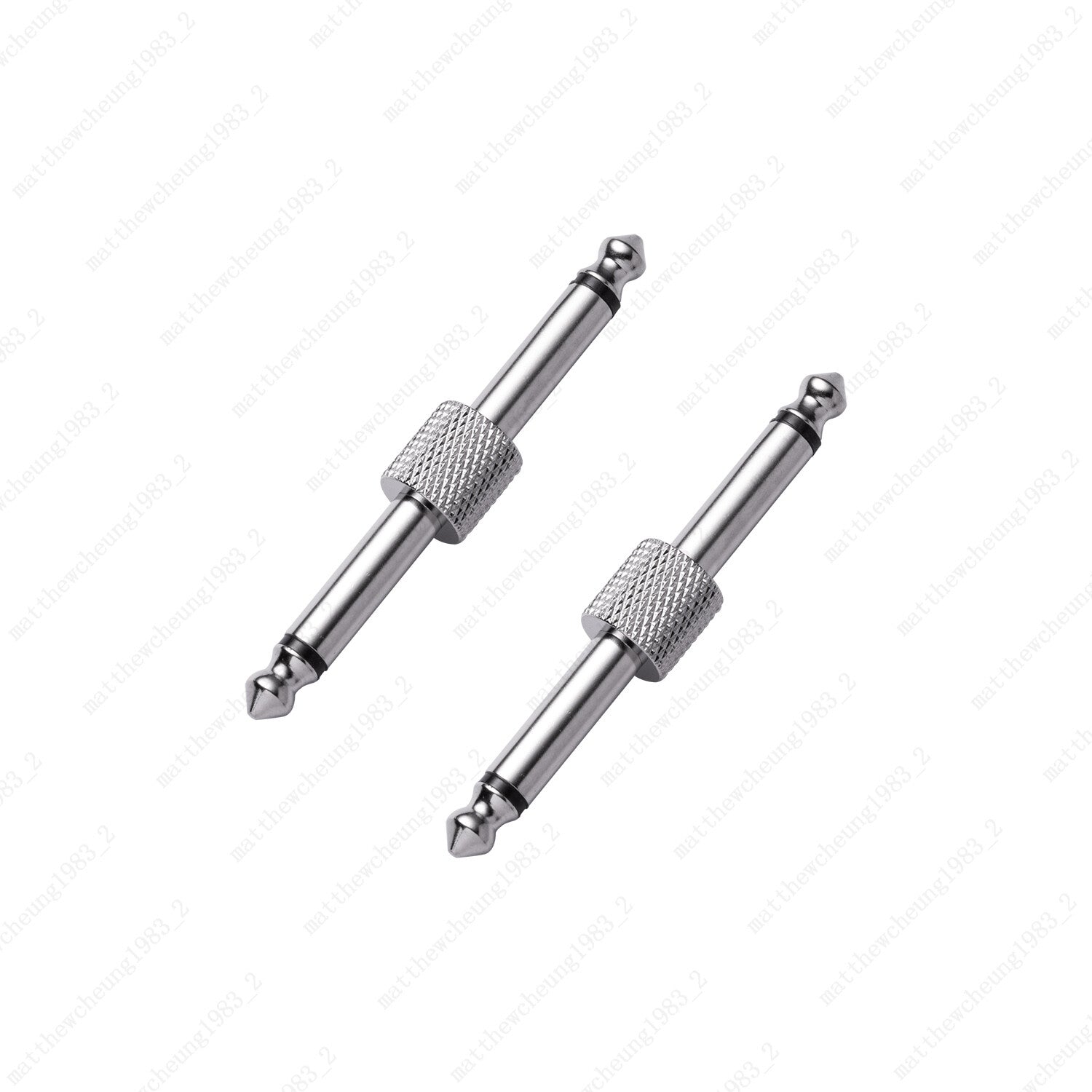 1/4 inch 6.3mm Guitar Effect Pedal Coupler Connector Audio Adaptors Connecting