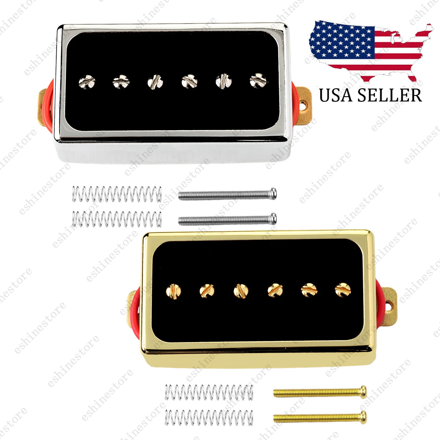 P94 Style Humbucker sized P90 Neck / Bridge Single Coil Pickup Ceramic 2 Colors