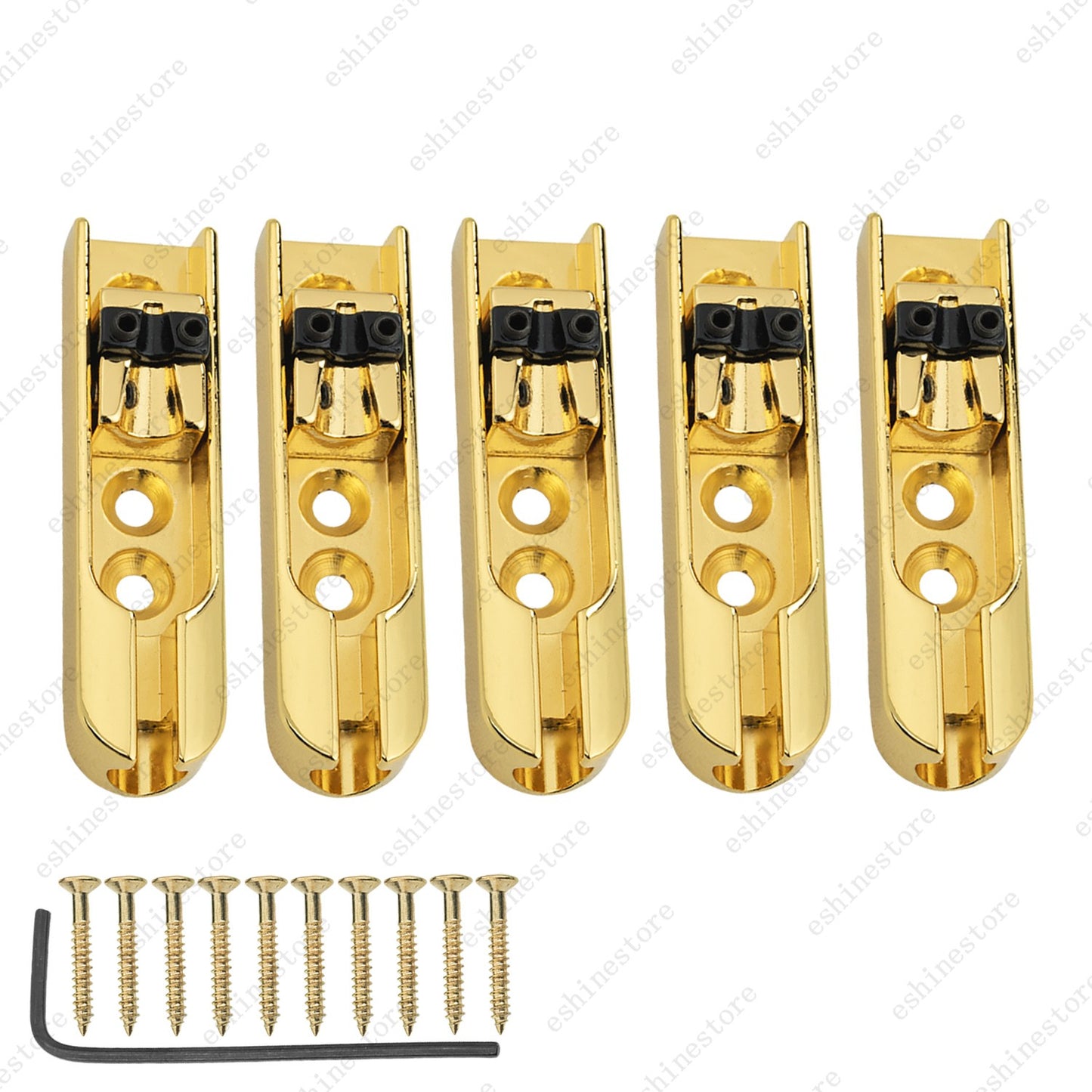 Electric Bass Individual Tailpiece Single String Bass Bridge w/ Wrench- 4 Colors