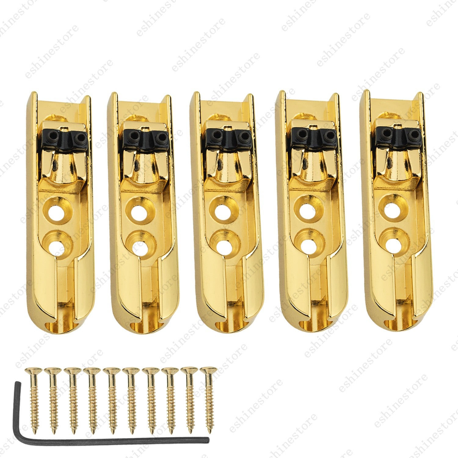 Electric Bass Individual Tailpiece Single String Bass Bridge w/ Wrench- 4 Colors