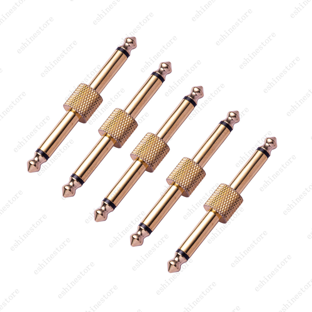 1/4 inch 6.3mm Guitar Effect Pedal Coupler Connector Audio Adaptors Connecting