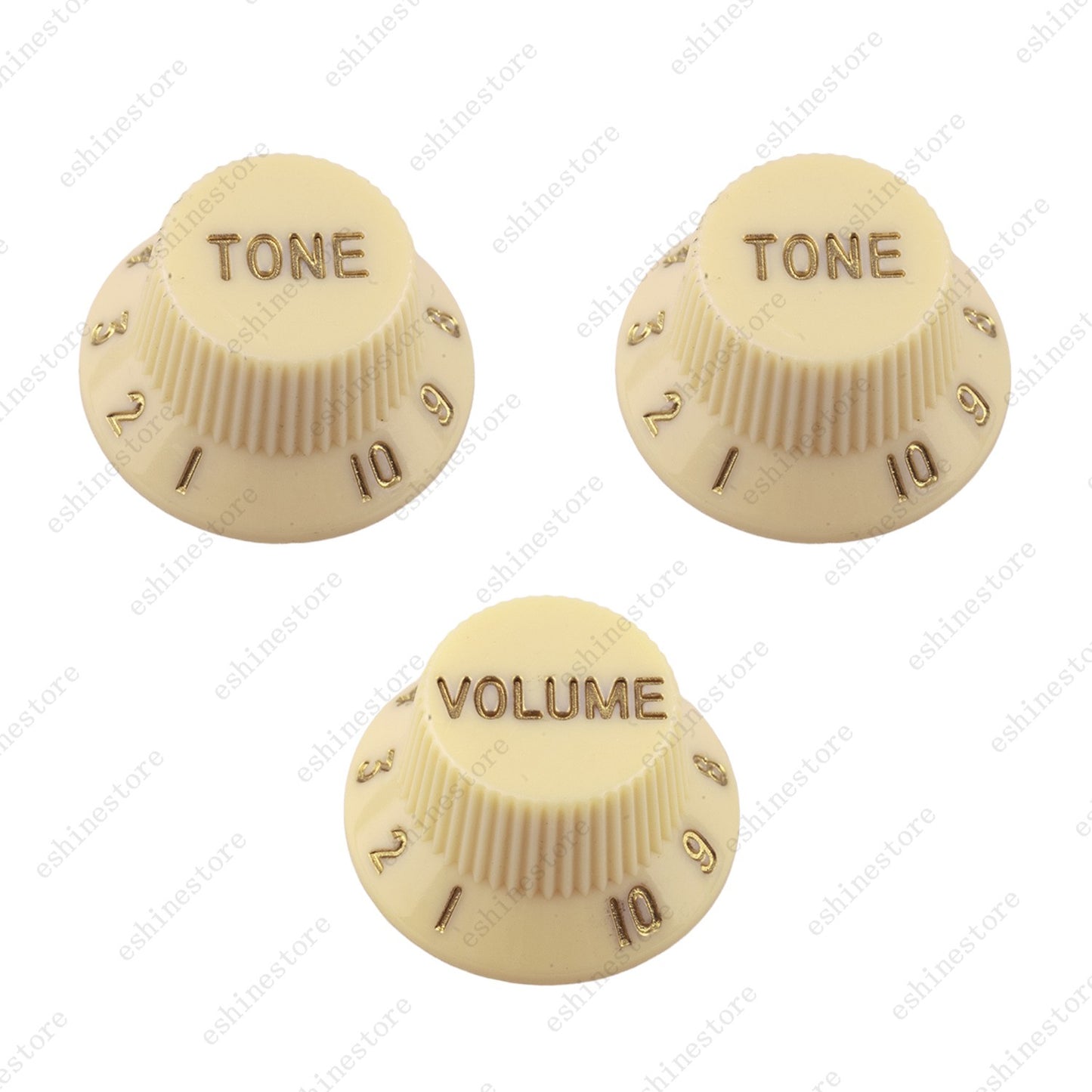 2T1V Guitar Knobs Volume Tone Knob Left Hand 18-Splines for Stratocaster 5 Color