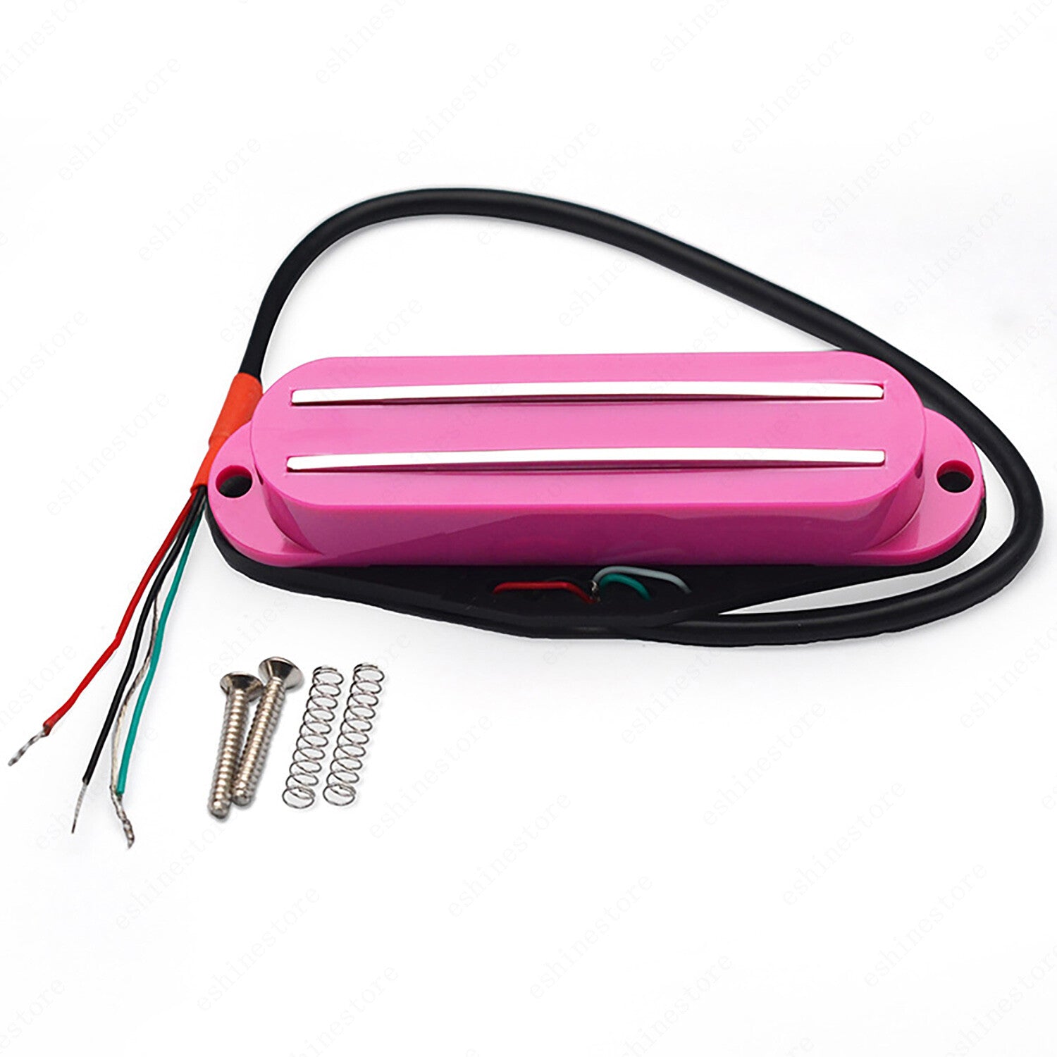 4 Wire Dual Rail Single Coil Mini Humbucker Pickup 9K For Strat Guitar 10 Colors