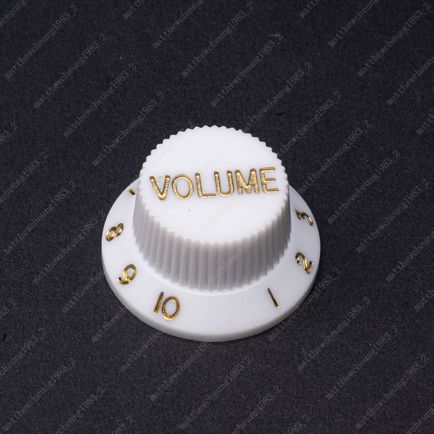 3x White/ Gold Numbers Electirc Guitar Knobs Volume Tone Knob fits Stratocaster