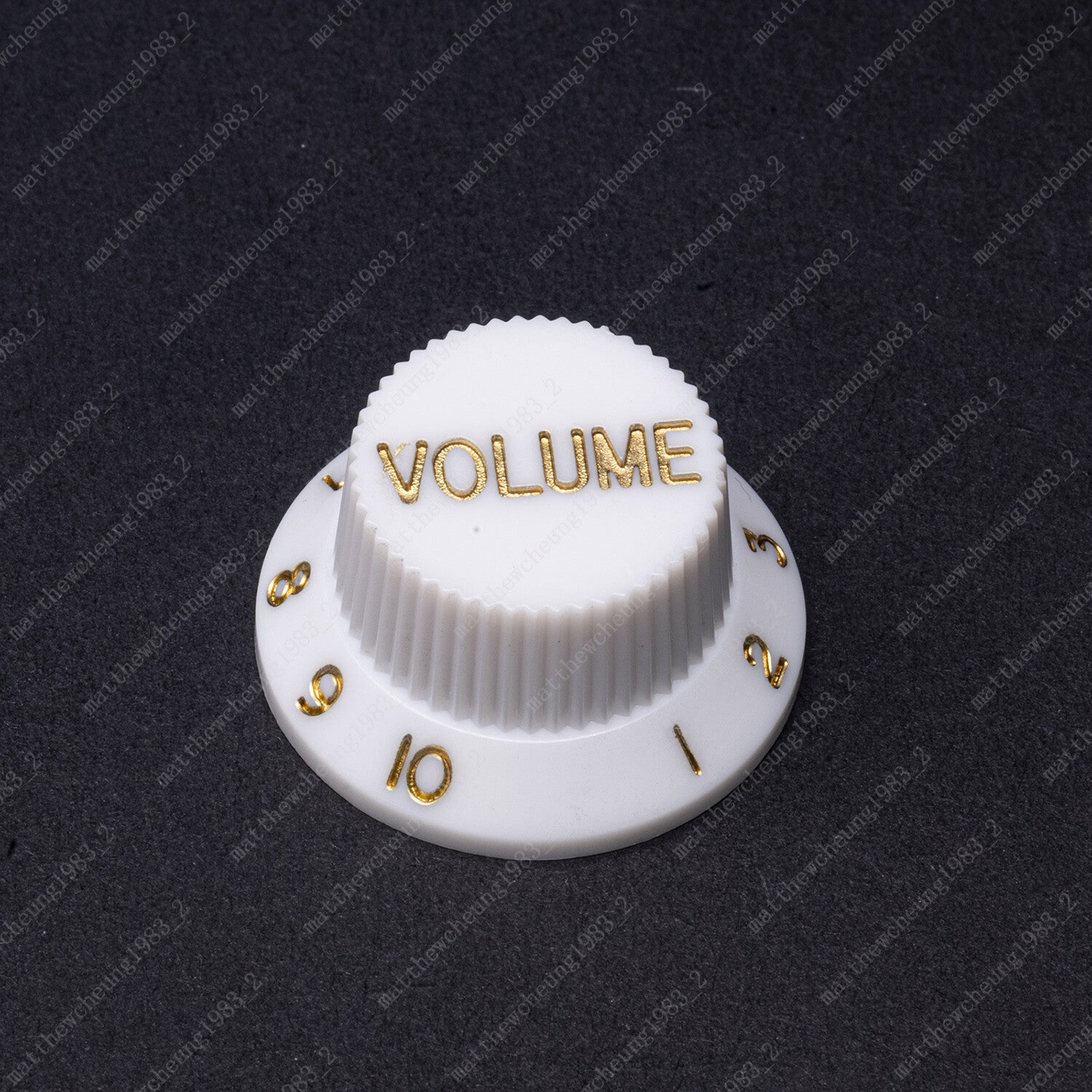 3x White/ Gold Numbers Electirc Guitar Knobs Volume Tone Knob fits Stratocaster