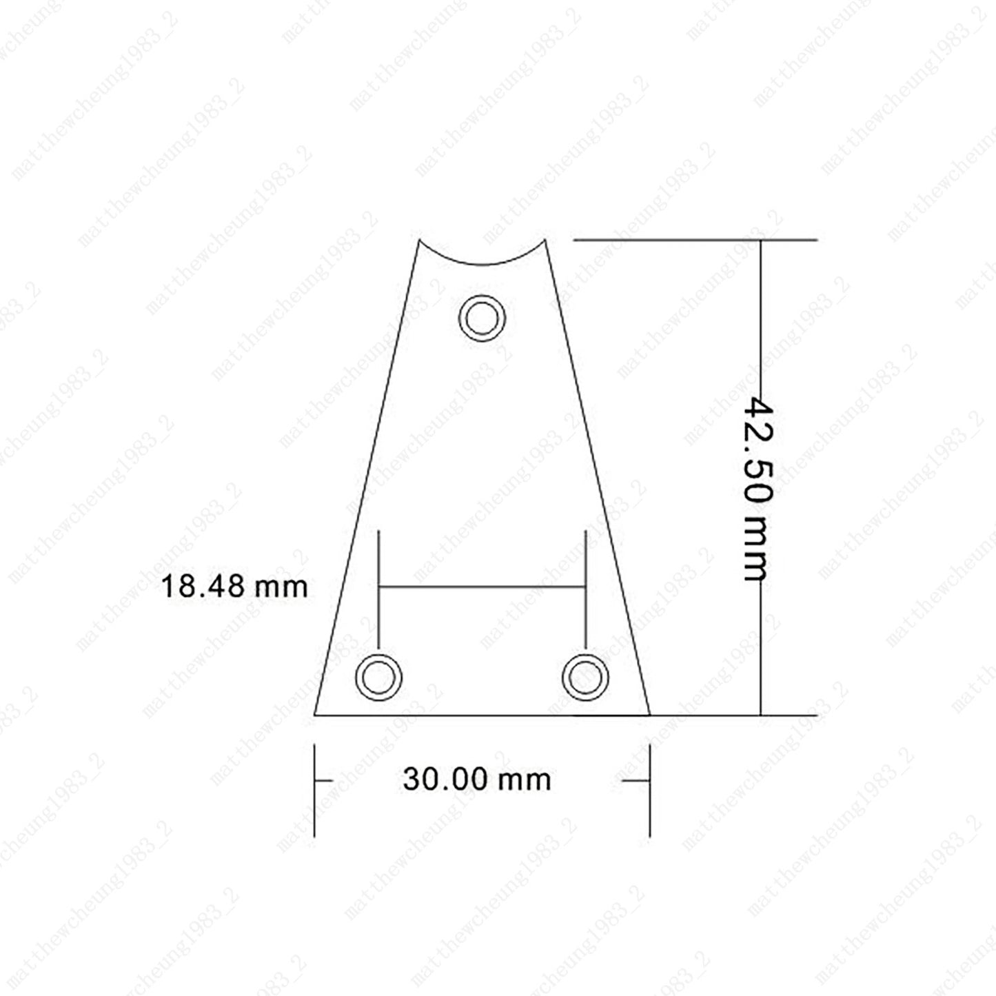 Plastic Guitar Rod Cover Plate 3 Ply 3 Holes Multicolor For Electric Guitar Bass
