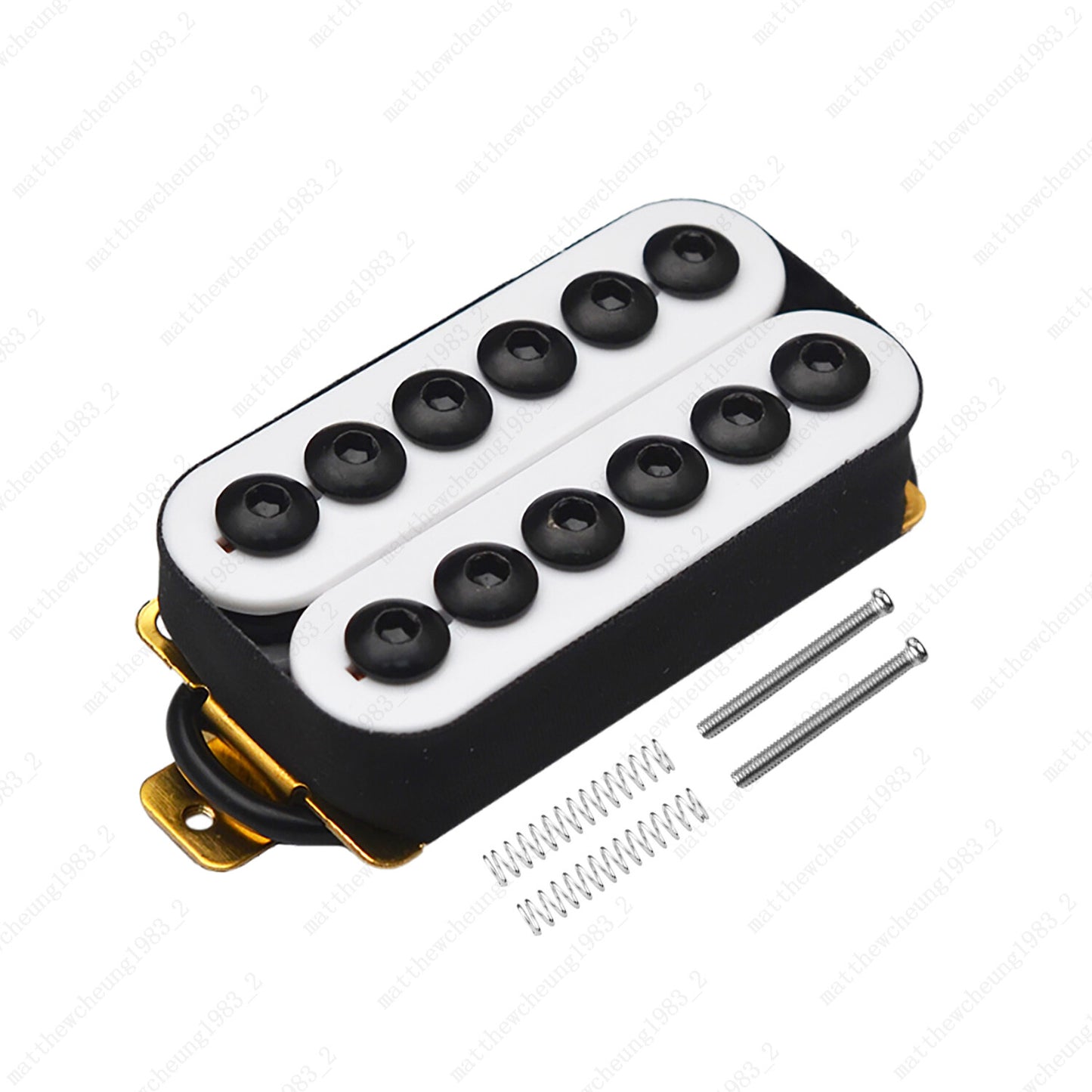 Alnico V Humbucker Pickups - Double Coil for Guitar - High Output Umbrella Head