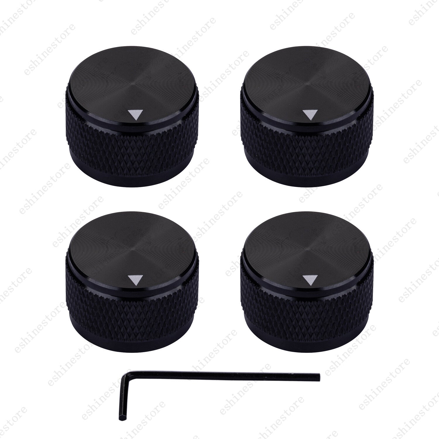 Guitar Aluminum Alloy Electronic Control Pot Knob Fit 18 24 Spline / Soild Shaft