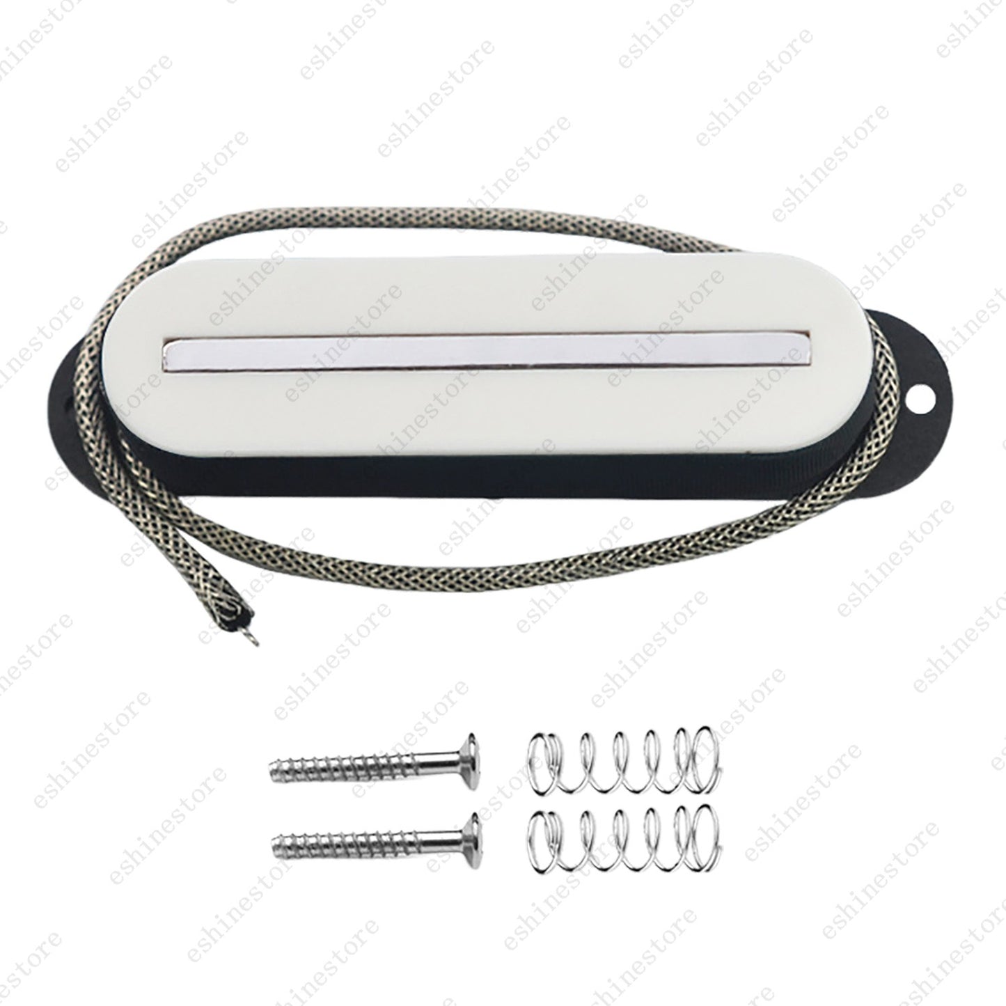 Single Coil Ceramic Metal Braided wire Single Blade Guitar Pickup For Strat