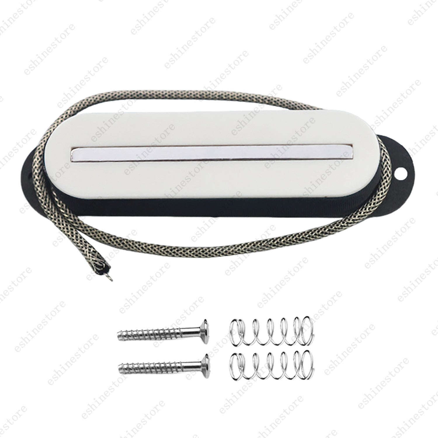 Single Coil Ceramic Metal Braided wire Single Blade Guitar Pickup For Strat