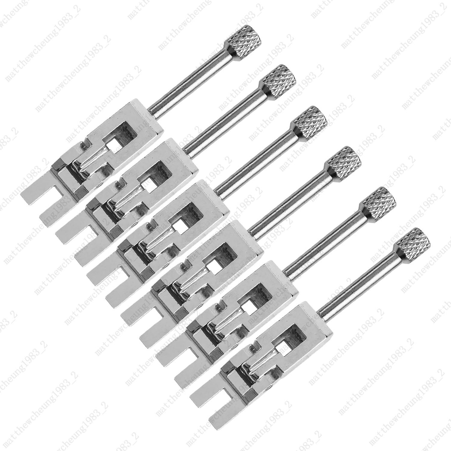 Double Locking Tremolo Bridge Saddles Set Without Insert Block for FR System