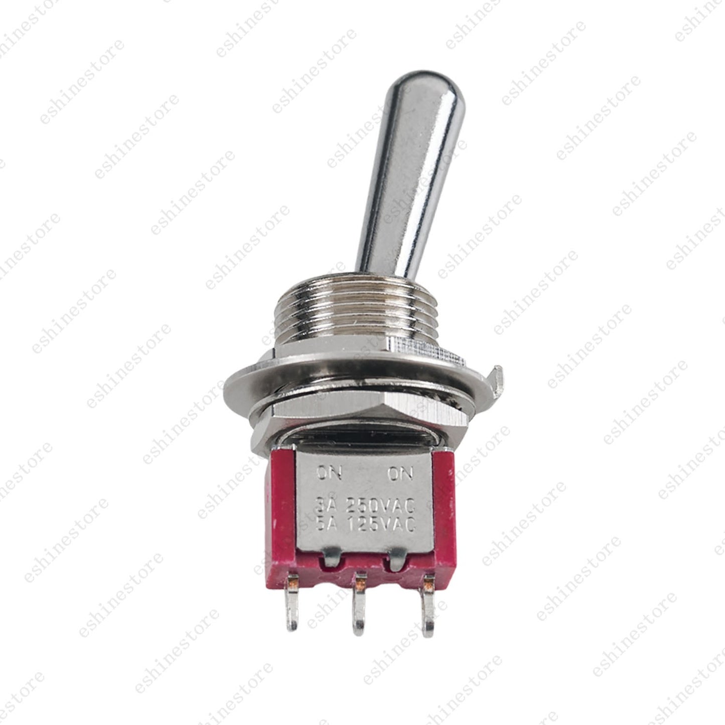 1/3/5 PCS Guitar/AMP Fat Bat Toggle Switch SPDT 3 Pin 2-Way ON ON Sealed - RED