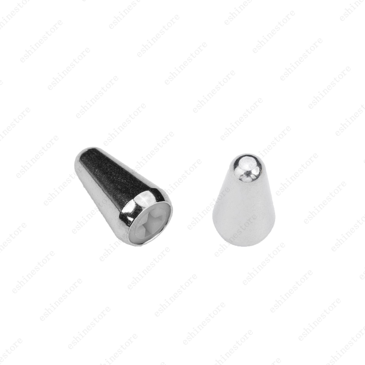 2 Pcs Guitar 3-5 Way Switch Metal Tip Cap Switch Knob For Fender Stratocaster