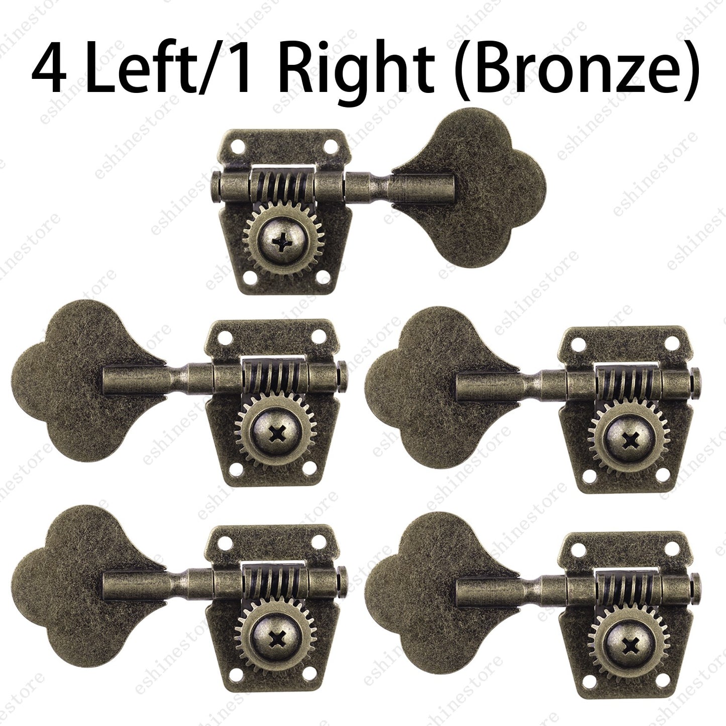 Relic Bass Vintage Open Machine Heads - 1:25 Ratio Gear Tuning Keys-Bronze