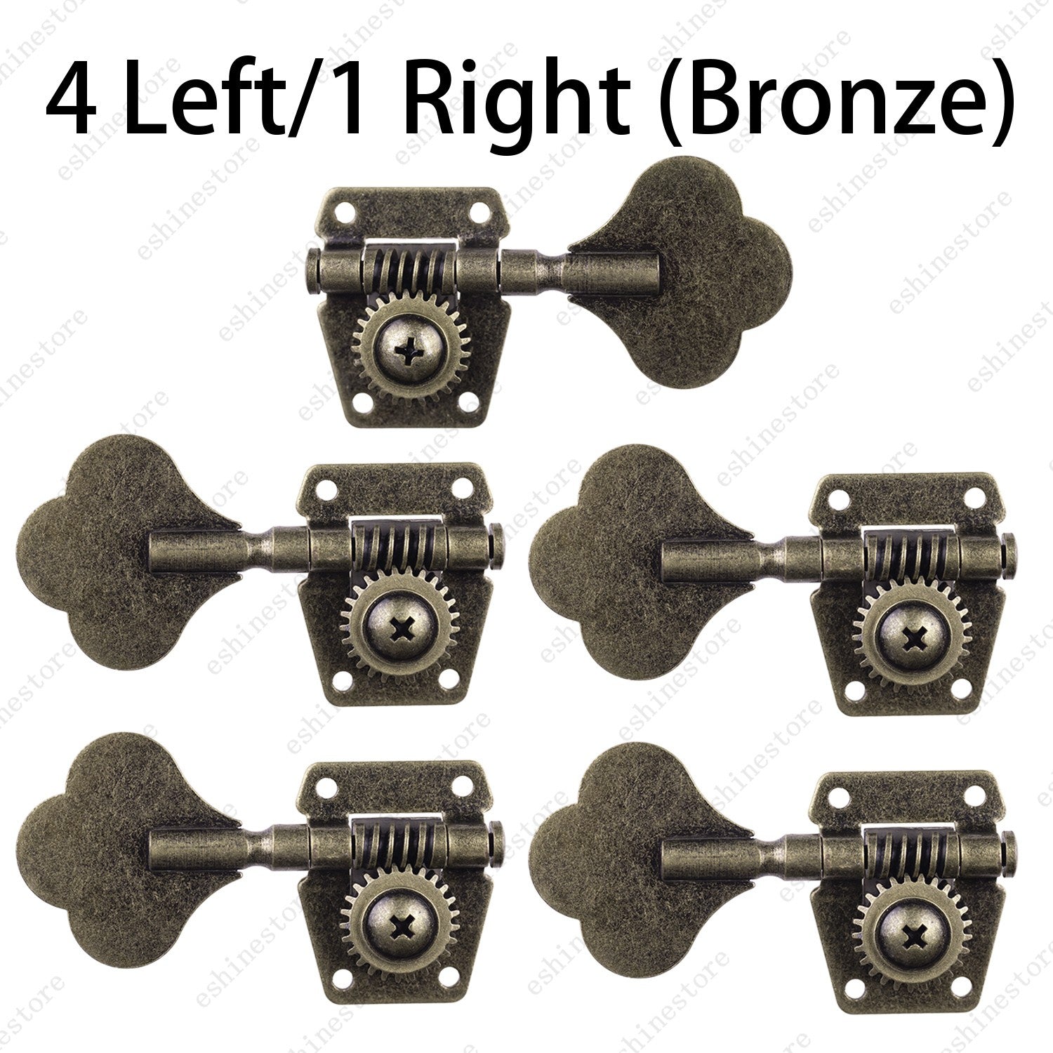 Relic Bass Vintage Open Machine Heads - 1:25 Ratio Gear Tuning Keys-Bronze