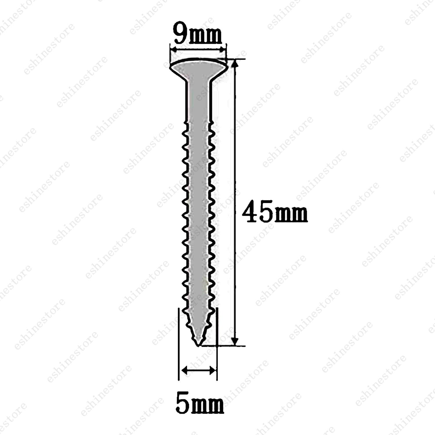 Electric Guitar Metal Neck Plate Mounting Screw 5*45mm For Squier Strat ST Tele
