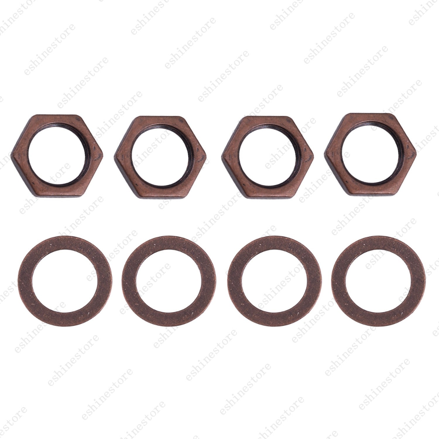 Set of 1/2/4 Metric Thread M9 Guitar Bass Nut Washer For Input Output Jack