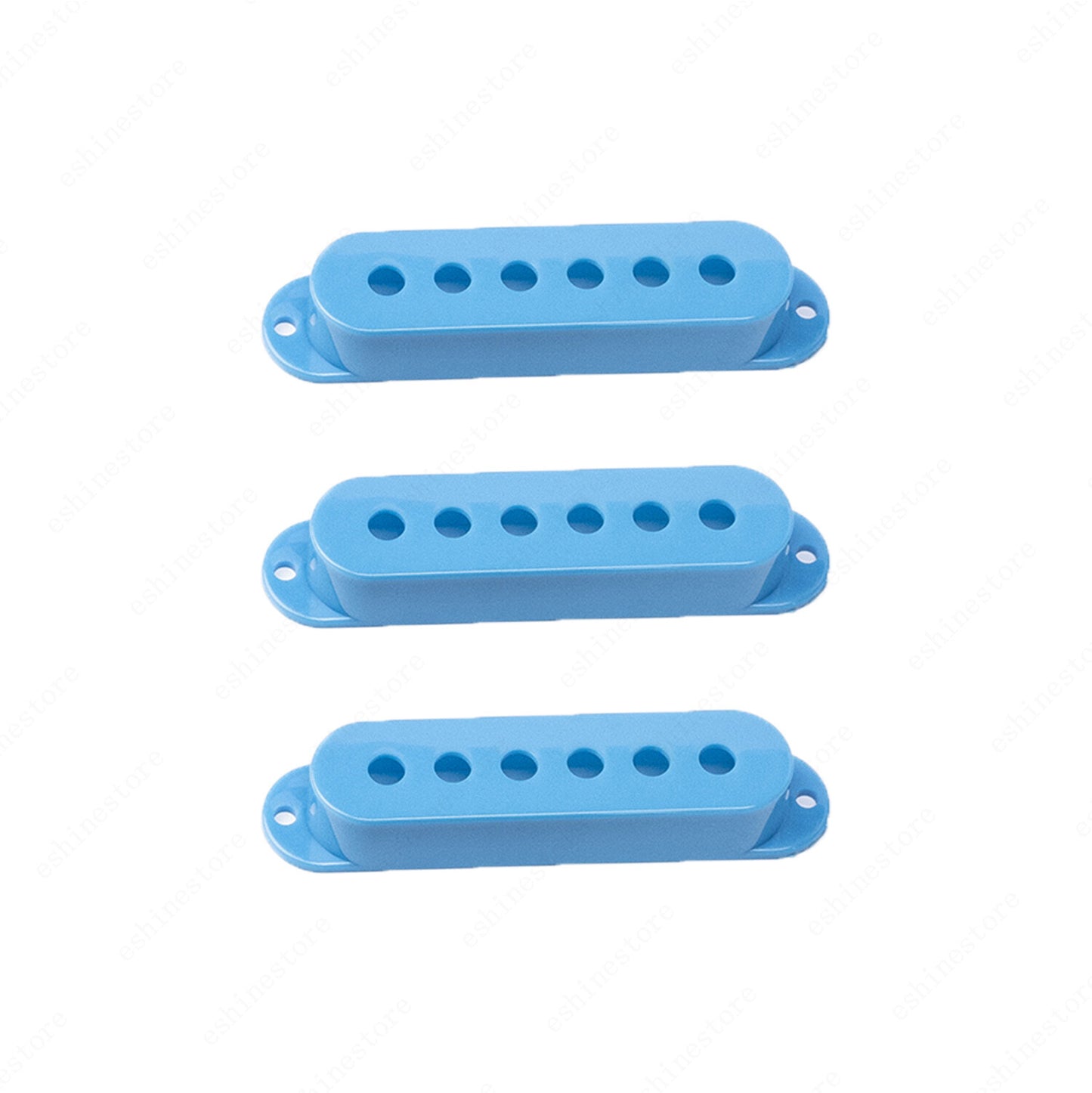 3 Pcs Plastic SSS Single Coil Pickup Covers For Fender SQ Strat multiColors