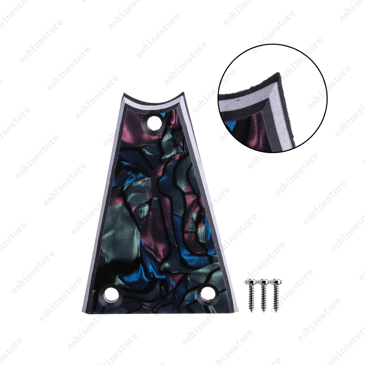 Plastic Guitar Rod Cover Plate 3 Ply 3 Holes Multicolor For Electric Guitar Bass