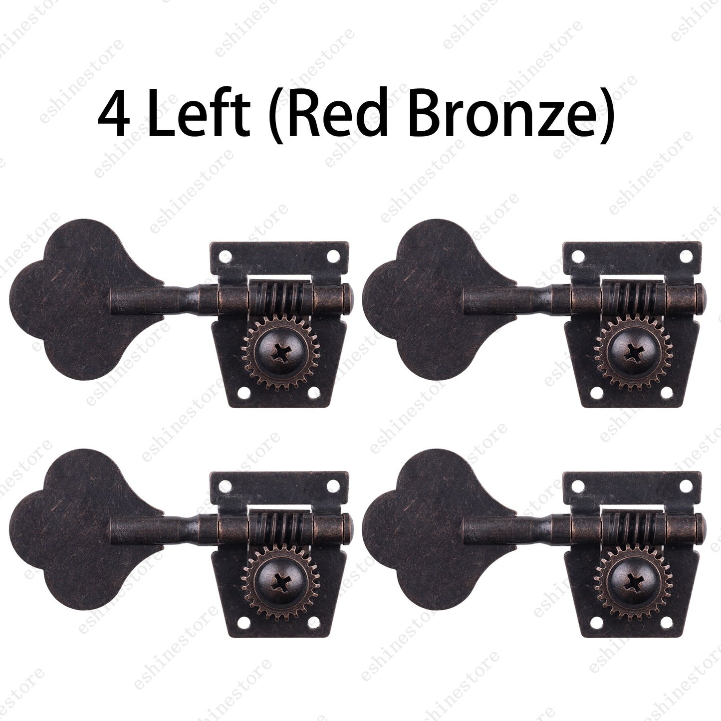 Relic Bass Vintage Open Machine Heads-1:25 Ratio Gear Tuning Key-Red Bronze