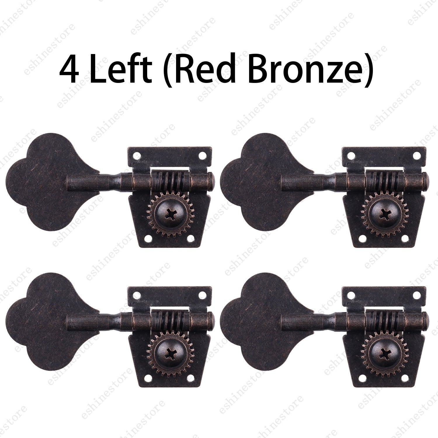 Relic Bass Vintage Open Machine Heads-1:25 Ratio Gear Tuning Key-Red Bronze