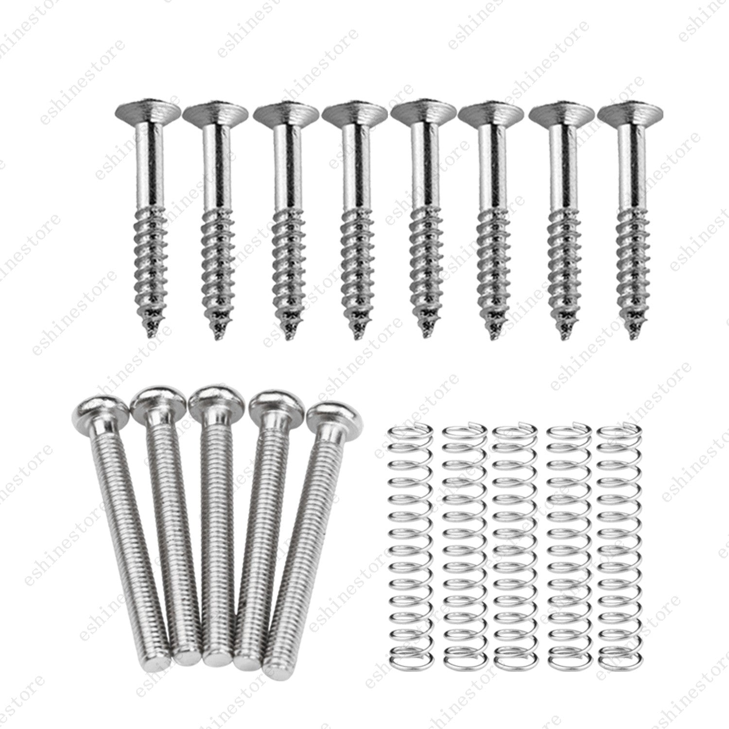 Metric Thread Humbucker Pickup Screw Spring Kit Ring Surround Mounting for LP SG