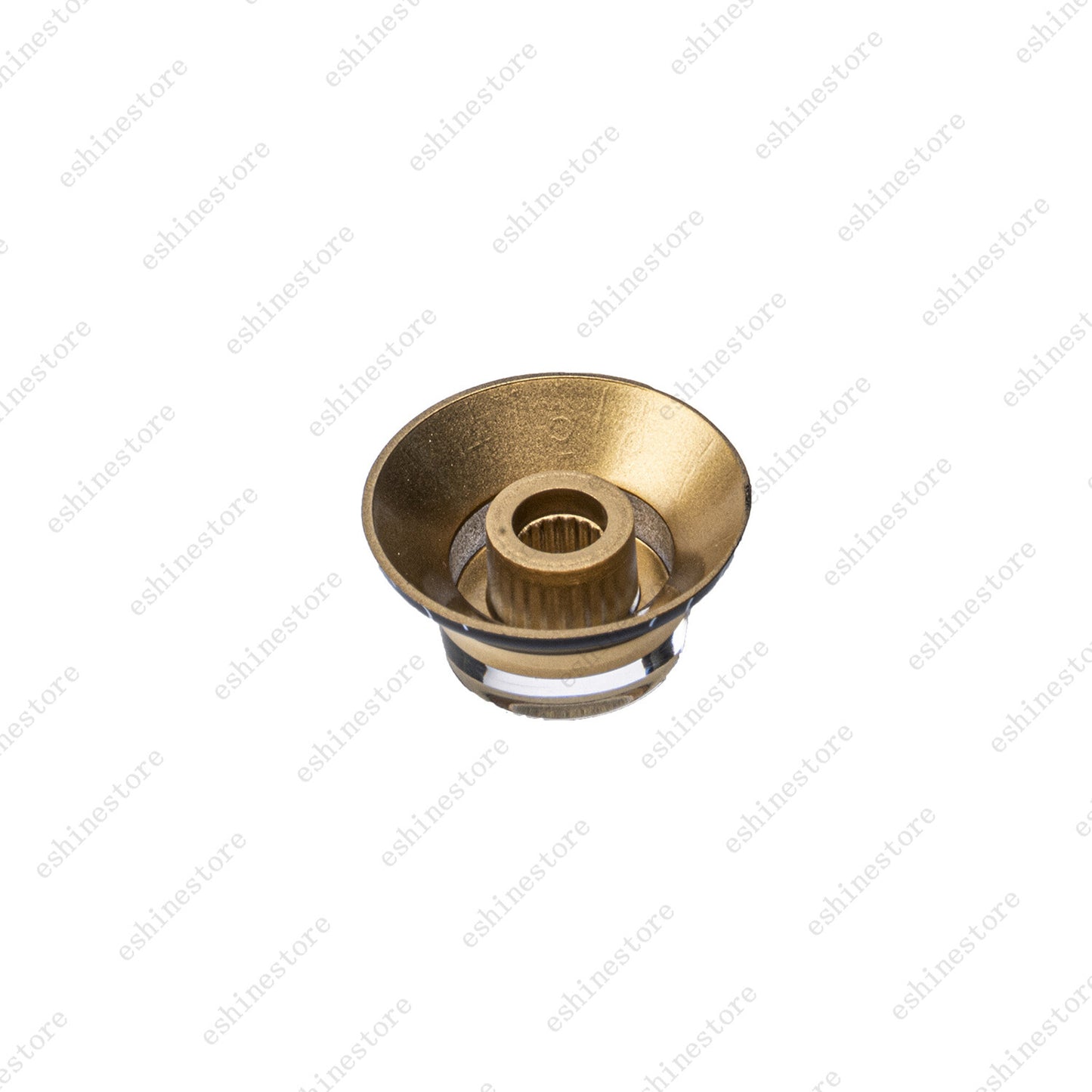 4 Pcs Gold/Black 18 Fine Splines Speed Knobs Top Hat Bell Knobs For Les Paul SG